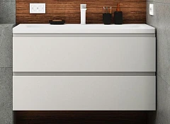 Тумба с раковиной Art&Max Бьянки/Bianchi 100 белый глянец