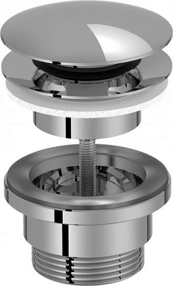 Донный клапан Jacob Delafon E30536-CP для раковины click-clack без перелива хром