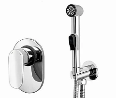 Гигиенический душ со смесителем WasserKRAFT A11057 скрытый монтаж хром 