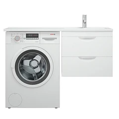 Тумба с раковиной Corozo Алиот 120 подвесная для установки над стиральной машиной R