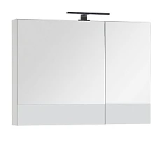 Зеркало-шкаф Aquanet Верона 90 белый глянец L без светильника