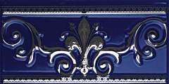 Бордюр Ape Noblesse S001227 10*20 Cobalto Silver