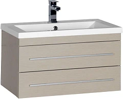 Тумба с раковиной Aquanet Нота 75 светлый дуб (раковина Нота 75)