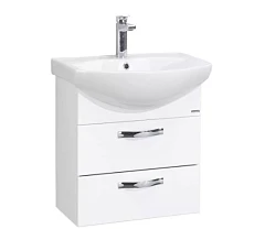 Тумба под раковину Aquaton Ария 50М белый глянец