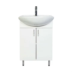 Тумба с раковиной Orange Роса LA-45TUW+RA 45 напольная белая