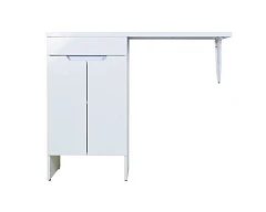 Тумба с раковиной Orange Optima STD-110TUW+RAL 110 напольная белая под стиральную машину L