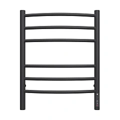 Электрический полотенцесушитель Terminus Классик П6 45*60 R встроен диммер черный матовый КС