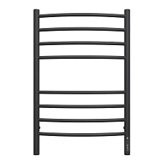 Электрический полотенцесушитель Terminus Классик П8 50*80 R встроен диммер черный матовый КС