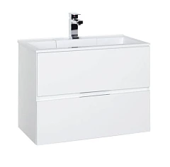 Тумба под раковину Aquanet Алвита 70 белый глянец