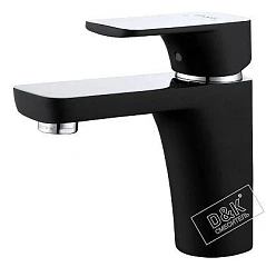 Смеситель DQ Berlin Technische DA1432115 для раковины хром/черный