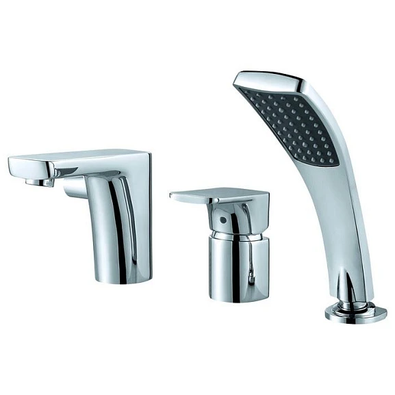 Смеситель на борт ванны DQ Berlin Freie DA1434901 на 3 отверстия