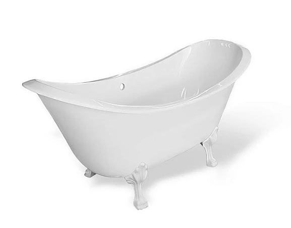 Ванна из искусственного камня Эстет Скарлетт 180х77 ножки белые (комплект)