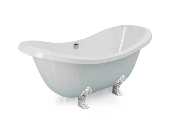 Ванна из искусственного камня Esse Родос 195х90 ножки хром (комплект)