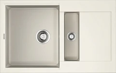 Кухонная мойка Omoikiri Sakaime 78*50 гранитная крошка белая полуторная с крылом