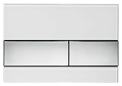 Клавиша смыва Tece Square белая/глянцевый хром