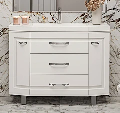 Тумба с раковиной Misty Терра 110 белая