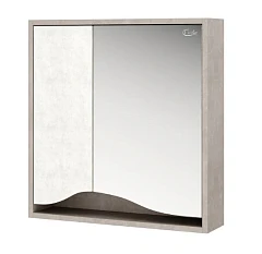 Зеркало-шкаф Onika Брендон 60 светлый камень/бетон