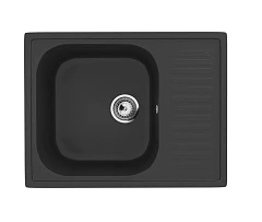 Кухонная мойка Ulgran Classic U-202 64*49 (-344, ультра-черный)