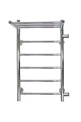 Водяной полотенцесушитель Санприз Аврора П6 40*70 R с полкой боковое подключение 50