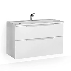 Тумба под раковину Raval Wector 100 белый глянец