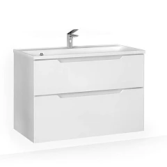 Тумба под раковину Raval Wector 90 белый глянец