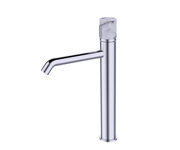 Смеситель Bronze DE Luxe Focus 24615CM для раковины хром/мрамор