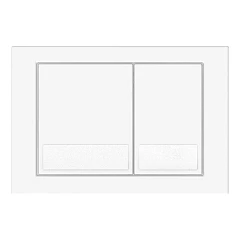 Клавиша смыва Veconi Square белая глянцевая