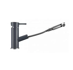 Смеситель Ulgran U-009 для кухни с выдвижным изливом (-343, антрацит)