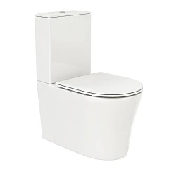 Унитаз-компакт Ceruttispa Santa 41*66,5 безободковый с крышкой-сиденьем микролифт Slim