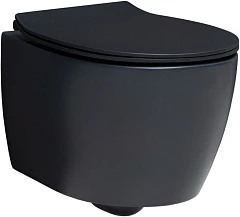 Подвесной унитаз Allen Brau Fantasy 4.11004.31 36,3*51 безободковый черный матовый