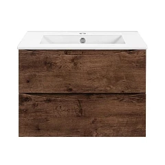 Тумба с раковиной Vincea Mia Slim 60 темный дуб