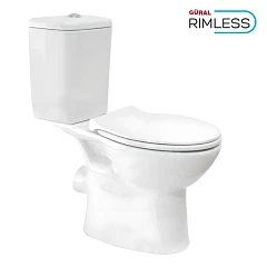 Унитаз-компакт Gural Vit Carmina 36.3*66 безободковый с крышкой-сиденьем микролифт Slim