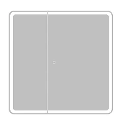 Зеркало-шкаф BelBagno SPC-MAR-800/800-2A-LED-TCH 80*80