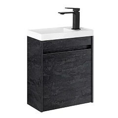 Тумба с раковиной Art&Max Family-M 40 подвесная Hard Coal R