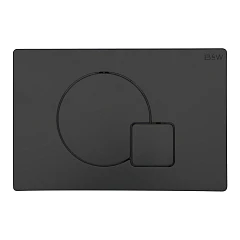 Клавиша смыва Black & White Universe WPI-09522 черная матовая