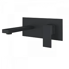Смеситель DQ Bayern Liszt DA1514405 для раковины скрытый монтаж черный матовый