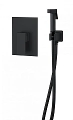 Гигиенический душ со смесителем DQ Bayern Liszt DA1515005 черный матовый