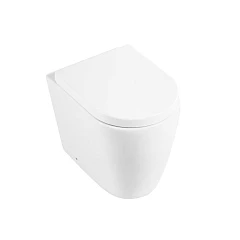 Приставной унитаз BelBagno Marino BB105CBR 36*52 безободковый с крышкой-сиденьем микролифт BB105SC