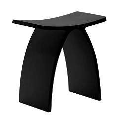 Стульчик для ванной ABBER Stein AS1639MB черный матовый