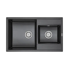 Кухонная мойка Paulmark Tandem PM238250-BL 82*50 черная