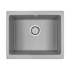 Кухонная мойка Paulmark Gera PM205546-GRM 55*46 серый металлик