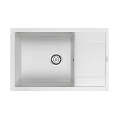 Кухонная мойка Paulmark Verlass PM317850-WH 78*50 с крылом белая