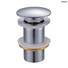 Донный клапан Bond BV0100 без перелива, глянцевый хром