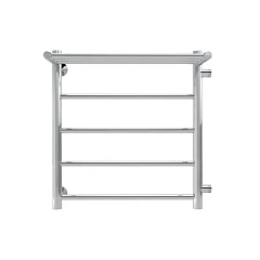 Водяной полотенцесушитель Indigo Line 67,7*60 R боковое подключение 50 с полкой серебристый