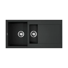 Кухонная мойка Omoikiri Sakaime 100*50 гранитная крошка черная полуторная с крылом