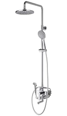 Душевая стойка DQ Bayern Fürth DA1524701B18 с изливом и гигиеническим душем хром