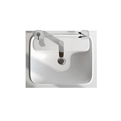 Встраиваемая раковина AM.PM Func 60,8*49,2 белая матовая (нарушена упаковка)