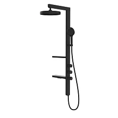 Душевая стойка Vincea Inspire VSFS-3I11MB с изливом черный матовый