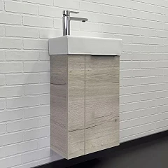 Тумба с раковиной Comforty Асти 40 дуб дымчатый R (раковина Comforty 9140)