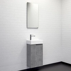 Комплект мебели Comforty Асти 40 бетон светлый R (раковина Comforty 9140)